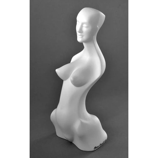 2010s Porcelain Woman Figure with Silver Details by Ilona Romule, 21st Century For Sale - Image 5 of 5