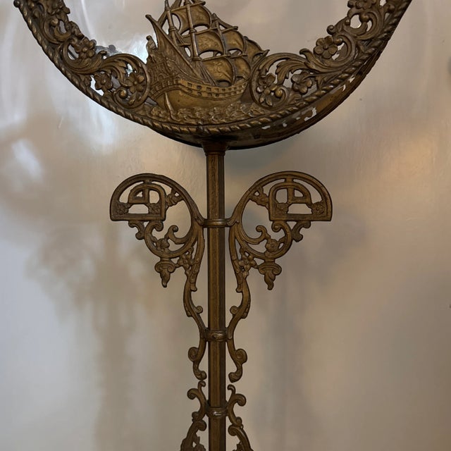 1920s Fish Bowl on Stand For Sale - Image 4 of 6