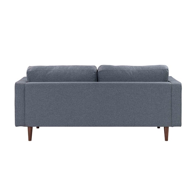 Cave Navy Tweed Loveseat For Sale - Image 4 of 9