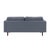 Cave Navy Tweed Loveseat For Sale - Image 4 of 9