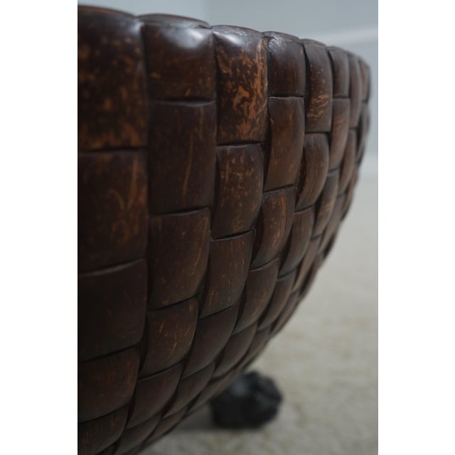 Coconut & Bronze Mounted Coffee Table For Sale - Image 9 of 14