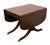 Craddock Furniture Solid Mahogany Traditional Duncan Phyfe Style 70" Drop Leaf Pedestal Dining Table W. Self Storing Leaf For Sale - Image 11 of 12