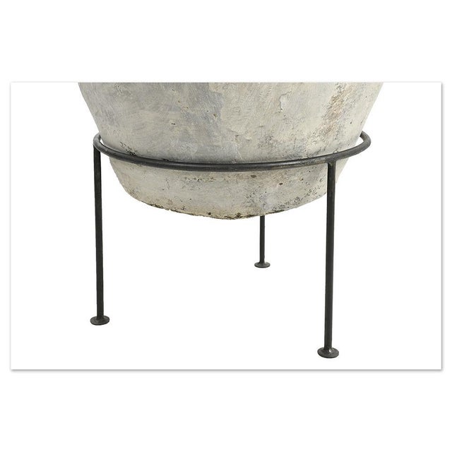 Large Earthenware Jar on Stand For Sale - Image 5 of 7