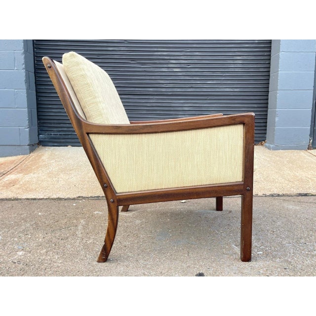 1960s Ole Wanscher for Poul Jeppesens Mahogany Armchair Made in Denmark For Sale - Image 9 of 12