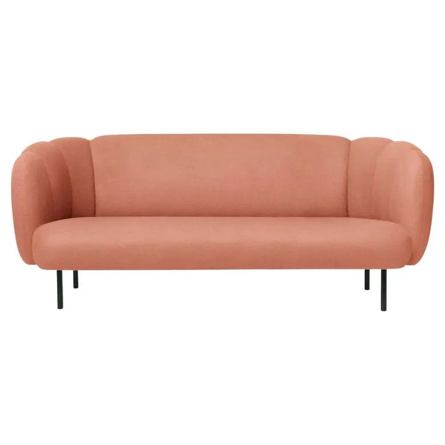 Caper 3 Seater Sofa in Blush with Stitches by Warm Nordic For Sale - Image 13 of 13