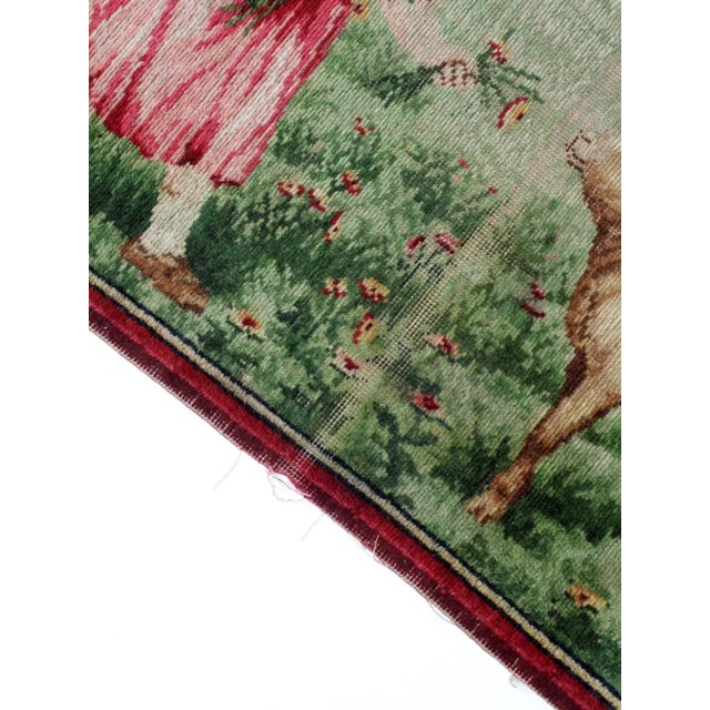 Textile Antique Woven Tapestry Wall Hanging For Sale - Image 7 of 11