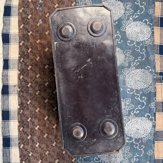 Japanese Metal Storage Box from Mitsukoshi, Tokyo, 1950s For Sale - Image 14 of 15