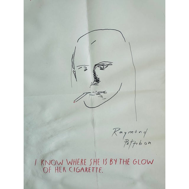 1990s Raymond Pettibon Original Print Poster 1993 Hand Signed Rare Art For Sale - Image 5 of 6