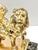 Vintage Brass Winged Lion Sculpture on Marble Base For Sale - Image 9 of 12