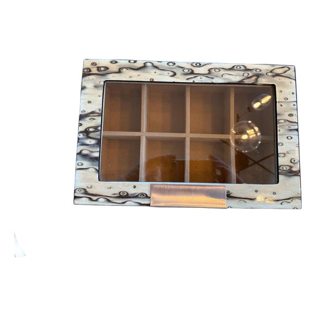 Burl Wood Watch Display Case Box- 8 slots For Sale