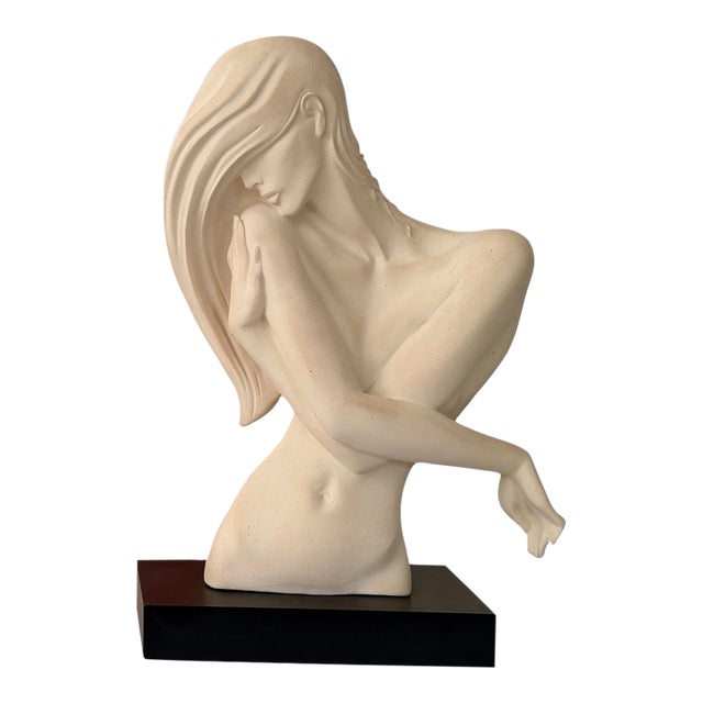 Vintage 1980s Austin Productions Nude Female Bust Scuplture, by Alexander Daniel For Sale