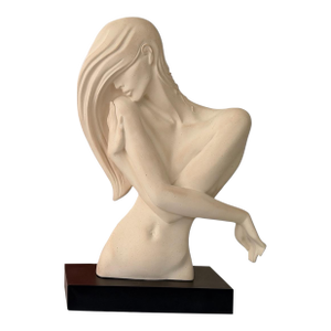 Vintage 1980s Austin Productions Nude Female Bust Scuplture, by Alexander Daniel