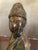 Pair of Vintage/Antique Ceramic Asian Scholar Figures on Pedestal Bases Set of 2 For Sale - Image 16 of 18
