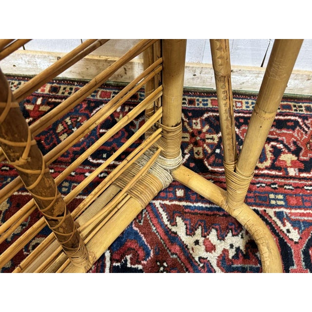 Vintage Rattan and Bamboo Daybed, 1960s For Sale - Image 14 of 17