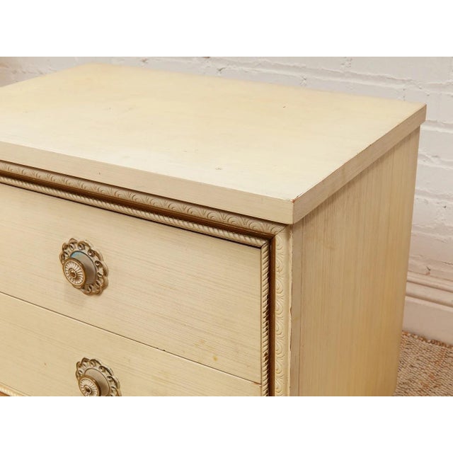 Mid 20th Century Mid 20th Century Double Drawer Flower Drawer Pull Table For Sale - Image 5 of 12