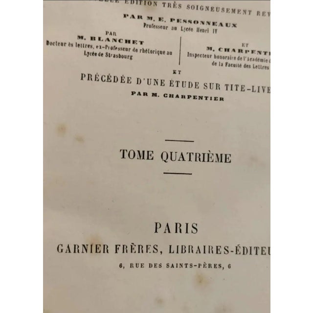 Circa 1818 Antiquarian French Leather Books- Set of 5 For Sale In Atlanta - Image 6 of 12