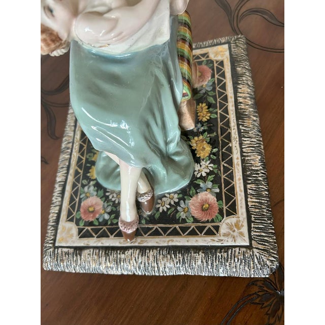 Art Deco Polychrome Ceramic Maternità Sculpture by Vincenzo Bertolotti, Italy, 1930s For Sale - Image 17 of 18