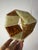 Hexagon Pendant Lamp in Brown and White Acrylic Glass with Granite Look by Roland Konst For Sale - Image 4 of 11