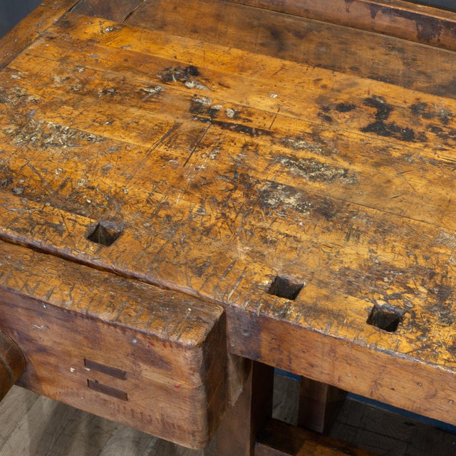19th C. Carpenter's Workbench c.1880-1900 For Sale - Image 4 of 14