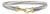 David Yurman 925 Silver 14k Yellow Gold Buckle Classic Cable Bangle Bracelet For Sale