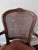 Vintage Chateau d'Ax French Provincial Louis XV Fauteuil Armchair Suede Leather, Cane Back, Wernermeier Industries Inc For Sale - Image 12 of 12