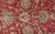 Antique Persian Fine Weave Tabriz in Red Background With Earth Tones For Sale - Image 4 of 12