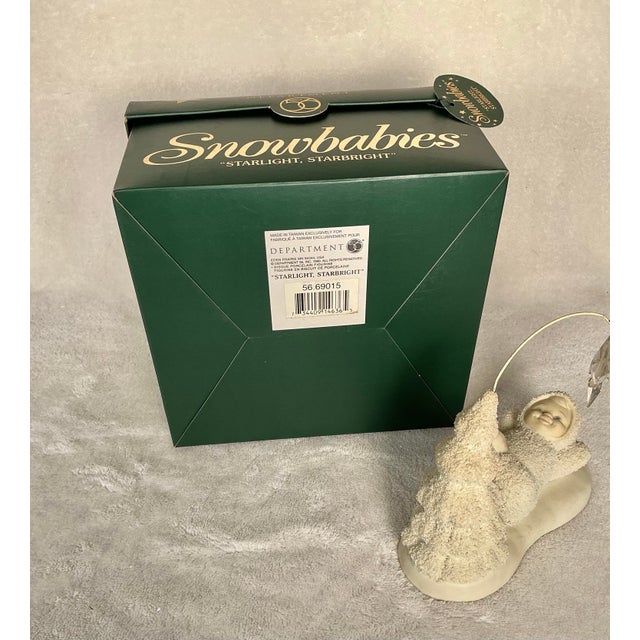 Department 56 Snowbabies "Starlight, Starbright" Figurine Retired 1999-2002 With Original Box & Packing For Sale - Image 10 of 12