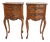 Vintage French Mahogany Bedside Tables, Set of 2 For Sale