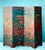 Vintage Asian Chinoiserie Four Panel Screen For Sale - Image 11 of 12