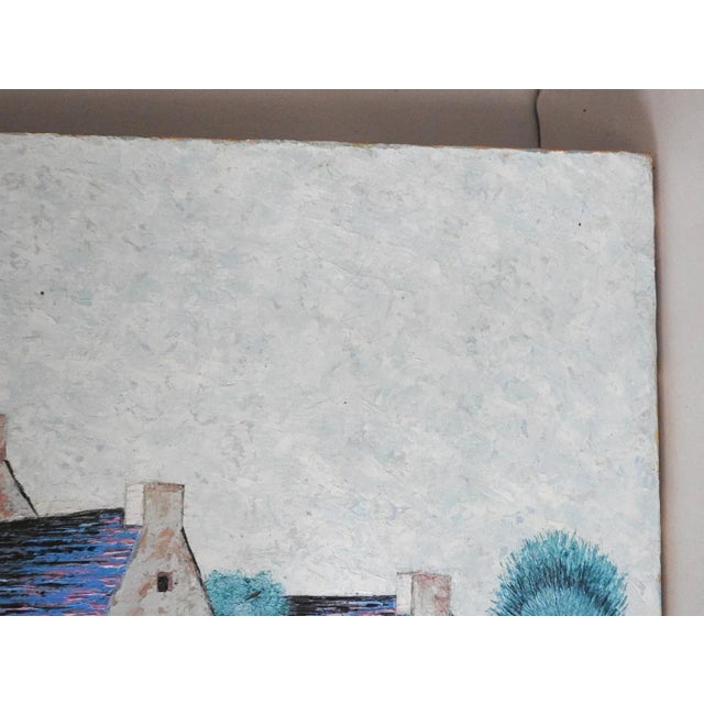 Mid 20th Century French Harbor Painting For Sale - Image 4 of 10