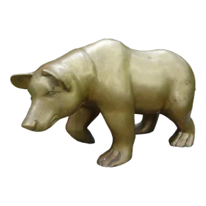Large Brass Bear Sculpture