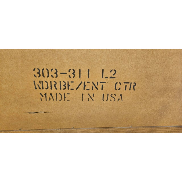 1980s Vintage Solid Wood Armoire/Wardrobe For Sale - Image 10 of 12