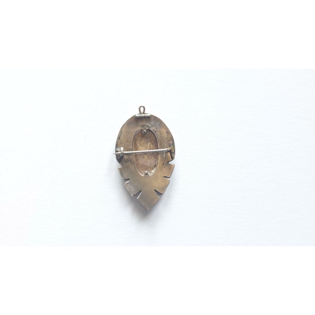Antique Victorian Bohemian Garnet Double Layer Leaf Brooch Pendant For Sale In Cleveland - Image 6 of 10
