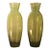San Miguel Spain Tall Chartreuse Vases - A Pair For Sale