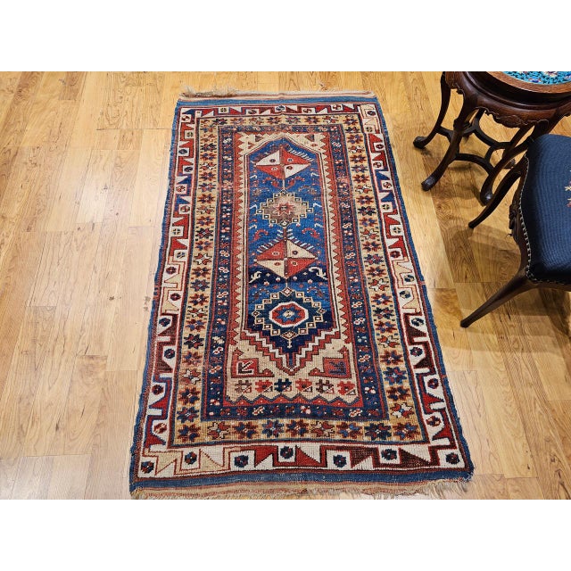 Antique Handwoven Anatolian Village Rug, Wool Prayer Design, 1880s, 4' x 6' For Sale - Image 4 of 18