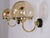 Mid-Century Modern Brass and Bubble Crystal Wall Sconces, 1970s, Set of 2 For Sale - Image 3 of 7