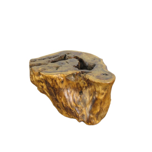 2010s Hand Carved Natural Wood Table Top Sculpture For Sale - Image 5 of 10