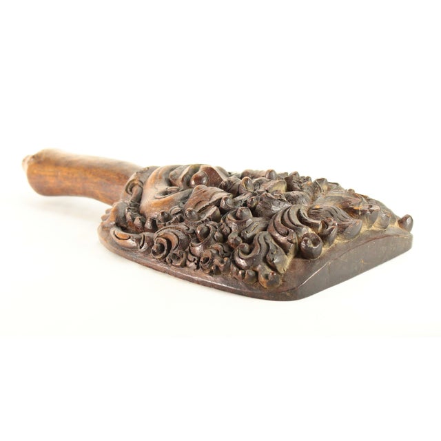 19th Century Carved Mahogany Rice Sheaf Paddle/Beater Panaptapan, Bali For Sale - Image 15 of 17