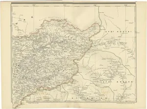 Antique Map of West Kalimantan, Borneo and Indonesia, 1900