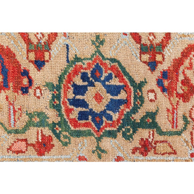 Early 20th Century Colorful Persian Heriz Handwoven Wool Carpet For Sale - Image 10 of 11