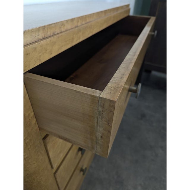 Art Deco Chest of Drawers in Speckled Maple For Sale - Image 4 of 6
