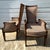 Wood Mid-Century Vintage Stylized French Country Club Chairs/Pair For Sale - Image 7 of 11