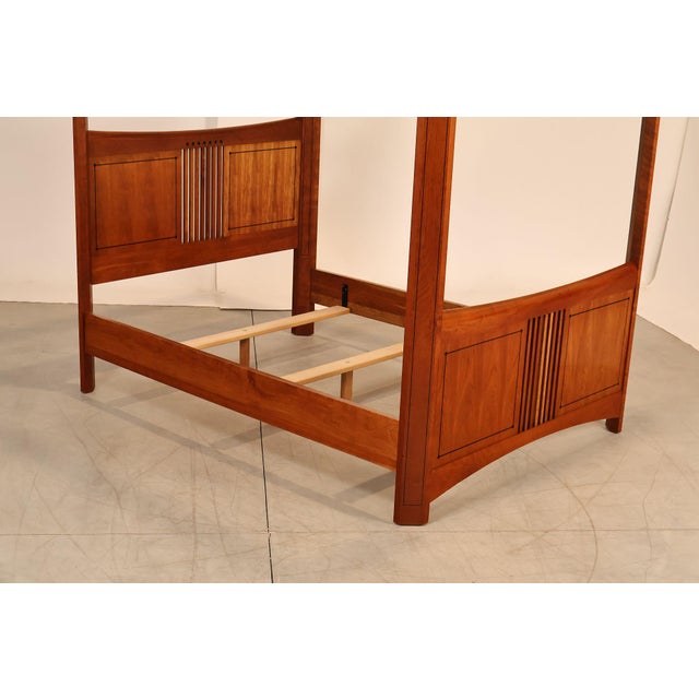 Brown Stickley 21st Century Collection Queen Canopy Poster Bed For Sale - Image 8 of 18
