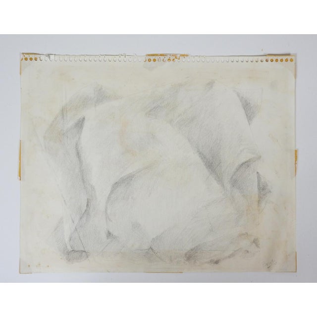 Mid 20th Century Abstract Pencil Drawing For Sale - Image 4 of 5