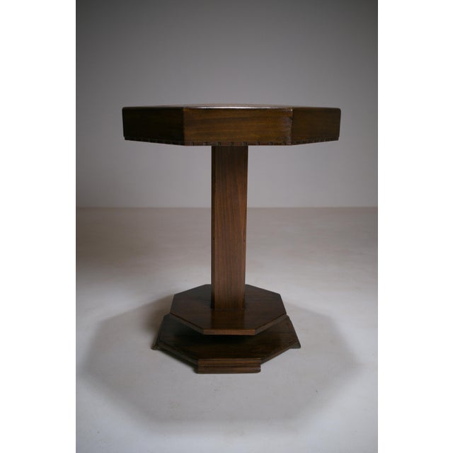 Art Deco Amsterdam School Octagonal Side Table, 1920s For Sale - Image 16 of 18