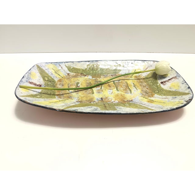 Mid-Century Modern Large Earthenware Artistic Wall Panel, 1959 For Sale - Image 3 of 15