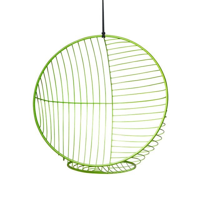 Minimal Bubble Swing Chair in Green Chairish