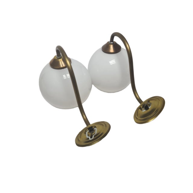 Art Deco Wall Lamp, Poland, 1950s, Set of 2 For Sale - Image 10 of 13