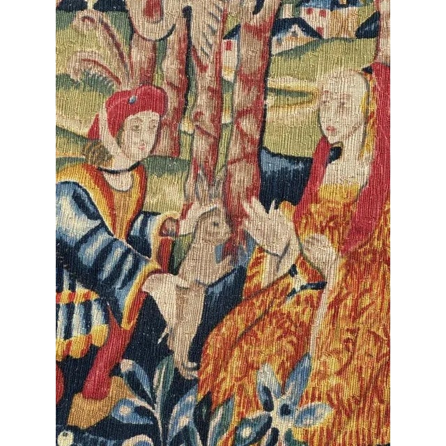 Vintage French Screen Printed Tapestry, 1970s For Sale - Image 17 of 18