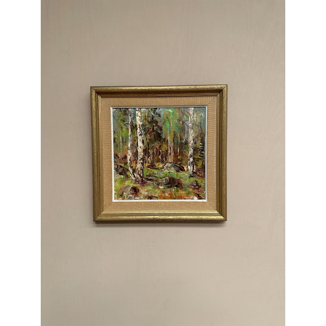 John Sköld, Birch Forest, 1954, Oil on Canvas, Framed For Sale - Image 15 of 18
